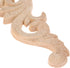 MUXSAM Wood Carved Appliques Onlays, 1-Pair Unpainted Small Wooden Carvings Decals Corner Decorative Plaques for Mirrors Walls Doors Bed Fireplace...