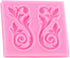 Baroque Fondant Molds Curlicues Scroll Relief Cake Decorating Silicone Mold For Cake Decoration Cupcake Topper Gum Paste Chocolate Polymer Clay...