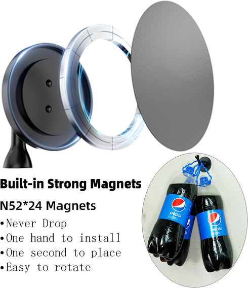 Super Magnetic Tripod Adapter for MagSafe, 16'' Flexible Phone Holder with 1/4"-20 Hole for tripods, Selfie Sticks, Camera Clamp Mount, Compatible...