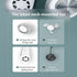 SLuB Neck Fan, Portable Neck Fan Rechargeable, Silent Bladeless Fans, Hands-Free Personal Fan, 360° Cooling, 3-Speed, Mini Fan for Home, Office, T...