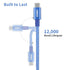 USB C to USB C Cable 2 Pack,60W 3A Fast Charging USB C Charger Cable (180°, Blue&Brown, 2pack-3.3+6.6ft)...