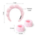 Skincare Headbands for Women, Sponge Makeup Headband Set, Spa Headband for Washing Face Wristband Set, Puffy Headwear for Makeup Removal Hair Acce...