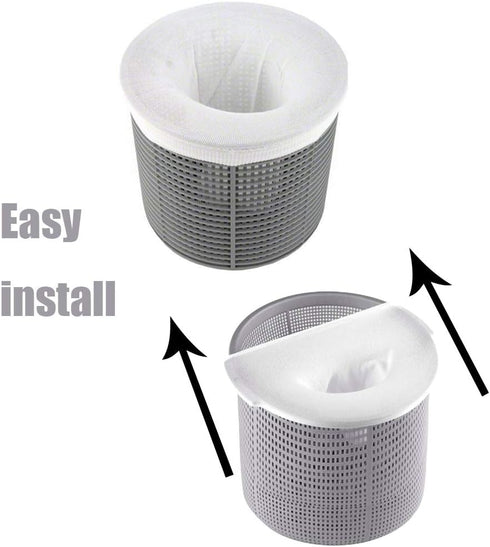 Pool Skimmer Socks,12 Pack Pool Filter Socks Reusable Pool and Spas Filters Baskets Skimmer Savers (12)...
