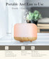500ml Essential Oil Diffuser-Humidifier,Aroma Diffuser for Home with 7 Colors Light,Remote Control Auto off Ultrasonic Cool Mist Diffuser-Air Diff...
