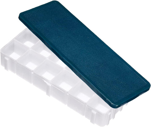 PATIKIL 12 Compartments Paint Palette, Plastic Painting Tray Deep Saver Box Detachable with Soft Cover Art Supplies Storage Organizer for Watercol...