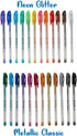 Disney Lilo and Stitch Gel Pen Set for Kids, 24 Pack with Glitter Gel Pens, Cute Pens for Girls and Boy...