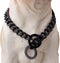 Durable Walking Dog Training Collar, Strong Stainless Steel Chain for Small Middle Dogs Black Color?15mm,18“?...