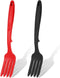 2pcs Silicone Flexible Forks, Silicone Cooking Fork Heat Resistant, Multifunctional Nonstick Blending Fork for Cooking Utensil for Kitchen Stir Mi...