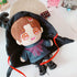 niannyyhouse Demon Clothes Suit 7.8in/20cm Plush Doll Clothes Shawl+ T-Shirt + Shorts 3-Piece Set Doll Dressup Black Robe...