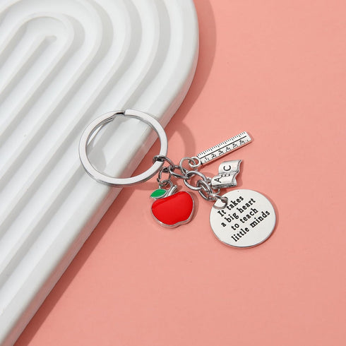 PHAETON 20PCS Teacher Gifts for Women Teacher Keychain Teacher Appreciation Gifts thank You Gifts for Teachers from Students, 2.95‘’, Silver...