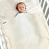 Baby Blanket Boy Girl Cotton Knitted Soft Swaddling Receiving Baby Blankets for Newborn Toddler Crib Stroller White 30 x 40 Inch...