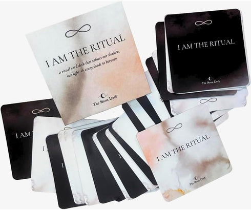 I AM THE RITUAL: Eco-Printed Premium Oracle Set - 33 Card Deck for Self-Healing Affirmations, Inspirational Morning and Evening Rituals, Personal ...