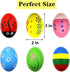 Wooden Easter Egg Shakers Baby Easter Maracas Easter Eggs for Baby Kids Musical Instruments Early Learning Toys, 6 Pcs...