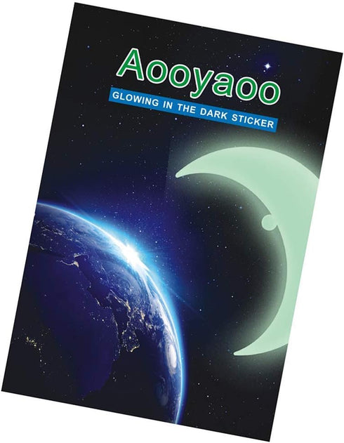 Aooyaoo Glow in The Dark Stars Wall Stickers, 3D Glowing Stars for Ceiling and Wall Decals, Perfect for Kids Bedding Room or Party Birthday Gift (...