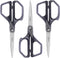 LIVINGO Scissors All Purpose for Office - 3 Pack 8 Inch Sharp Stainless Steel Heavy Duty Fabric Paper Cutting Shears for Crafts, Sewing School Hom...