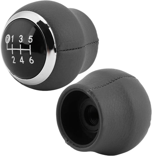 Qiilu 6 Speed Shift Knob, Car Gear Stick Shift Knob Head for Corolla Verso Auris Yaris 2007-2013 Black...