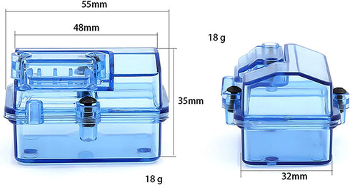 LICHIFIT ESC Receiver Box Protective Case Cover Transparent Waterproof Sealed Box for Huanqi 727 Slash RC Boat Model Accessories...
