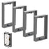 4pcs 1/2 Inch Single Gang Outlet Box Extender, Electrical Outlet Extender Receptacle Extender Outlet Extension Box for Electrical Box and Electric...