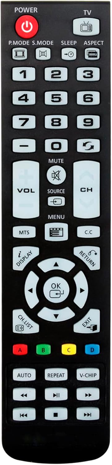 New Remote Control Replacement Compatible with SEIKI TV SE65UY04 SE55UY04 SE50UY04-1 SE39UY04 SE540UY04 SE55UY04 SE50UY04-1 SE65UY04...