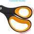 LIVINGO Scissors All Purpose, Student School Scissors, Sharp Titanium Coated Stainless Steel Shears for High Middle School Teacher Crafting, Offic...