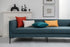 DEZENE Throw Pillow Cases 18x18 Teal: 2 Pack Cozy Soft Velvet Square Decorative Pillow Covers for Farmhouse Home Decor...