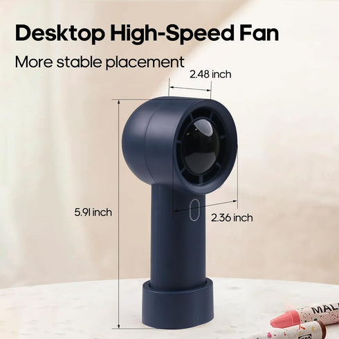 Rican Portable Fan, Mini Handheld Fan, Personal Fan 1-100 Speed, Digital Display Turbo Fan, Battery Operated Fan, Small Pocket Fan for Travel/Outd...