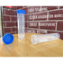LAMPPE 10 Piece 50ml Plastic Vial Tube with Screw Caps, Graduated Leakproof Aquarium Water Test Tube Replacement Sample Vial Holder Container for ...