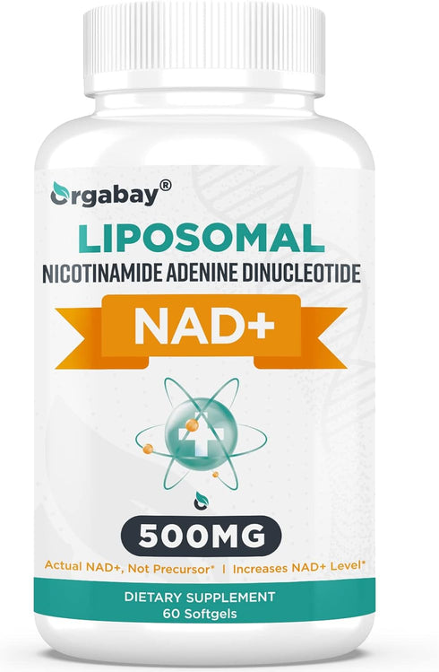Liposomal NAD+ Supplement 500 mg, High Absorption, Boost NAD+ with TMG 250 mg, Actual NAD plus More Efficient Than Nicotinamide Riboside, Support ...