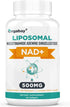 Liposomal NAD+ Supplement 500 mg, High Absorption, Boost NAD+ with TMG 250 mg, Actual NAD plus More Efficient Than Nicotinamide Riboside, Support ...