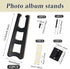12 Pieces Black Easel Back Plastic Photo Frame Easel Back Stand Picture Frame Easel Back with 24 Pieces Screws & 15 Pieces Stickers and Screwdrive...