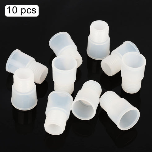 stonylab Silicone Stopper with Thread, 24# Natural Silicone Septum Stopper Fit for 24/40, 24/29 Outer Joint Lab Glassware, Sleeve Type, Pack of 10...