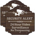 2 Pack Security Alert 24 Hour Video Surveillance Signs No Trespassing Signs 12 x 12 Inches CCTV Camera Warning Safety Signs Metal Reflective Sturd...