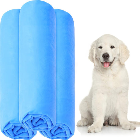 Tatuo 3 Pieces Pet Absorbent Towel Dog Bath Towel 25.2 x 16.34 Inch Dog Quick Drying Towel Pet Shower Towel Cat Grooming Towel Machine Washable Su...