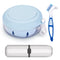 Denture Case with Brush & Portable Toothbrush Box, 100% No-Leak Retainer Box Set for Traveling Perfectly, Retainer Cup with Strainer & Mirror for ...