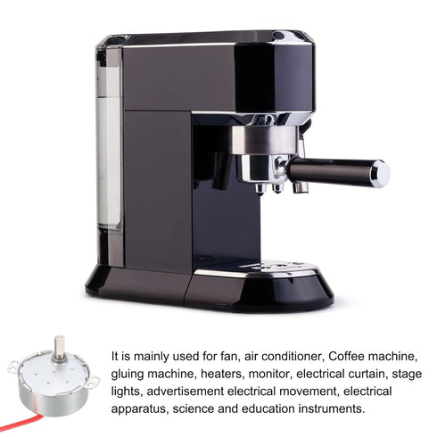 Synchronous Gear Motor AC 24V 1.4-1.7RPM 50-60Hz D Shaft CCW/CW 4W Electric Motor Turntable Motor for Cup Turner Electric Fan...