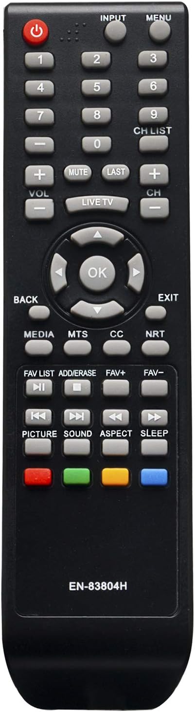 EN-83804H Remote fit for Hisense FHD TV 32H3E 32H3D 40H3D 43H3D 40H3F 32H3D1 40H3F1 32H3507 40H3507 43H3507 32H3308 40F3000 40F3030 40F3050 40F307...