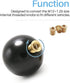 3PCS Brass Shift Knob Adapters Universal M8 X 1.25/M10 X 1.25/M10 X 1.5 Thread Gear Shifter Knob Screw...