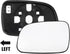 X AUTOHAUX Car Rearview Left Driver Side Heated Mirror Glass Replacement W/Backing Plate for Jeep Grand Cherokee 1999-2004...