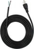 10FT Power Cable Replacement, Cable 110V 115V 120V 300V Pigtail for Appliance, NEMA 5-15P Plug US SJT 18AWG (18/3)...