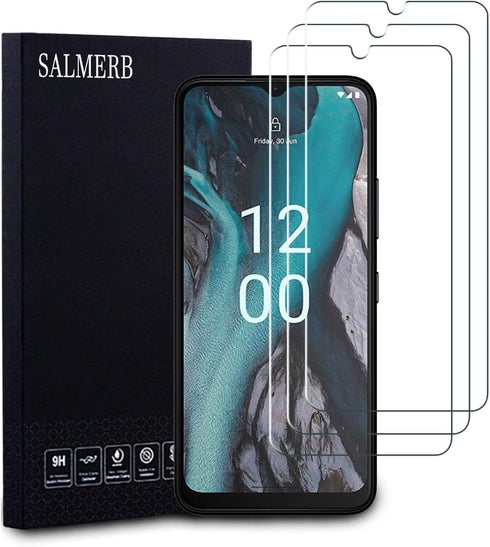 Nokia C22 Screen Protectors (3 Pack), 9H Tempered Glass Film for Nokia C22 Anti-Scratch Anti-Fingerprint Glass Screen Protectors Zero Bubbles Ultr...