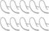 10PCS Bluetooth Headset Earpiece Universal Receiver Clip 360 Degree Rotate Clamp Holder Earhooks Ear Loop Replacement (6mm - Clear)...
