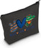 Gators Lover Gift Peace Love Gators Makeup Bag Florida Football Fan Gift Gators Girl Gift College Sport Merch (Gators Black)...