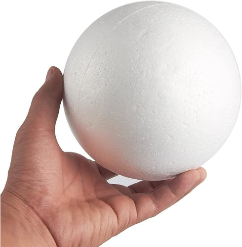 Juvale Styrofoam Balls for Crafts - 2 Pack 6-Inch White Polystyrene Spheres - Smooth Surface for Painting & Decorating - Foam Craft Balls for DIY ...