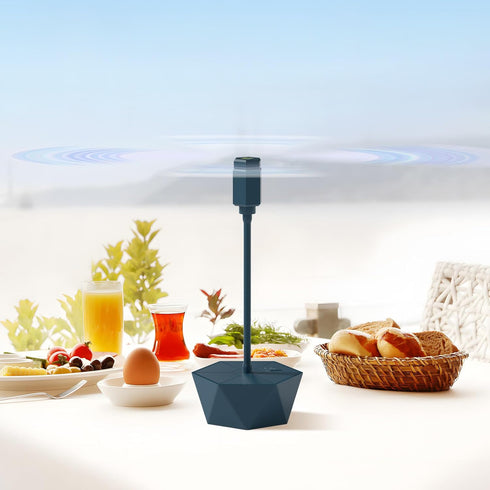 Grete Gotye 2-PC Food Fans for Tables, Outdoor Food Fan, Food Fan with Flexible Goose-Neck Blades, Portable Battery Powered Fan for Home Restauran...