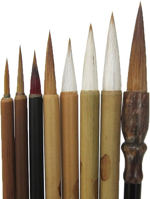 Professional Chinese Art Brush Set 8 Pcs Chinese Paint Brush Kit...