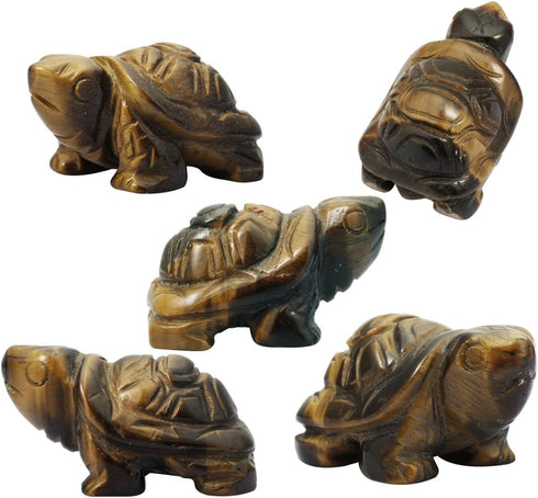 mookaitedecor Crystal Turtle Statue Sculpture Stone Healing Reiki Pocket Gemstone Figurines 1.5 Inch...