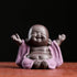 Ceramic Laughing Buddha Statue Maitreya Happy Buddha Statue Little Cute Baby Monk Figurine Buddha Figurines Home Decor Creative Crafts Dolls Ornam...