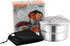 Stainless Steel Camping Cook Pot with Lid and Folding Handle Camping Cookware 1.5L Large Capacity Bento Pot for Camping, Hiking, Picnic...