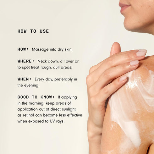 Versed Press Restart Retinol Body Lotion - Cocoa Butter + Squalane Moisturizer for Dry Skin - Firming Body Retinol to Smooth Texture & Brighten Sk...