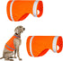 2 Pieces Dog Reflective Vest for Hunting, High Visibility Bright Orange Dog Safety Vest, Soft Adjustable Reflective Dog Jacket for Outdoor Walking...